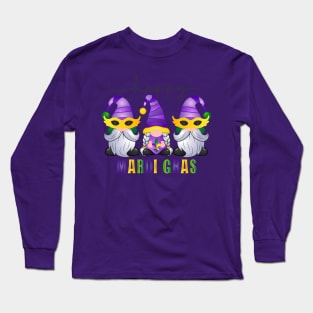 Mardi Gras Gnomes Trio Long Sleeve T-Shirt